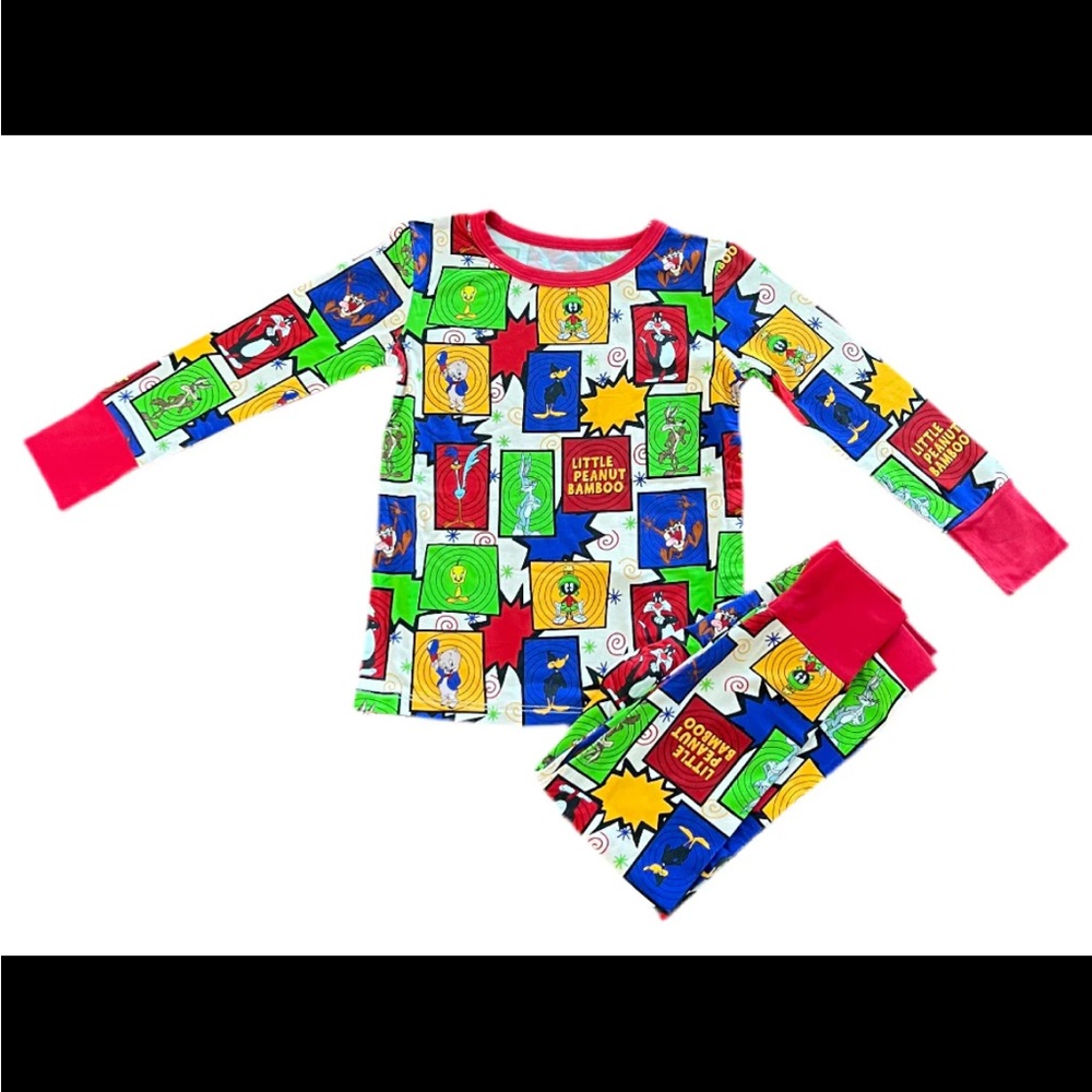 Colorful Kids Loony Tunes Inspired Pajamas